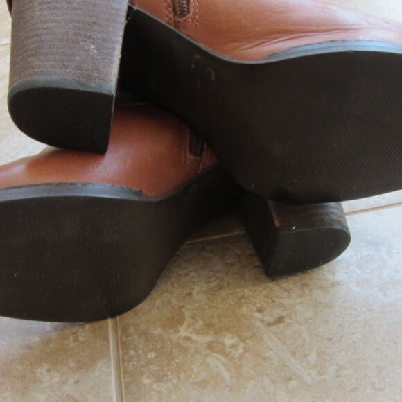 Steve Madden Size 8 "Fairlow" Brown Leather Ankle Boots - Picture 6 of 8